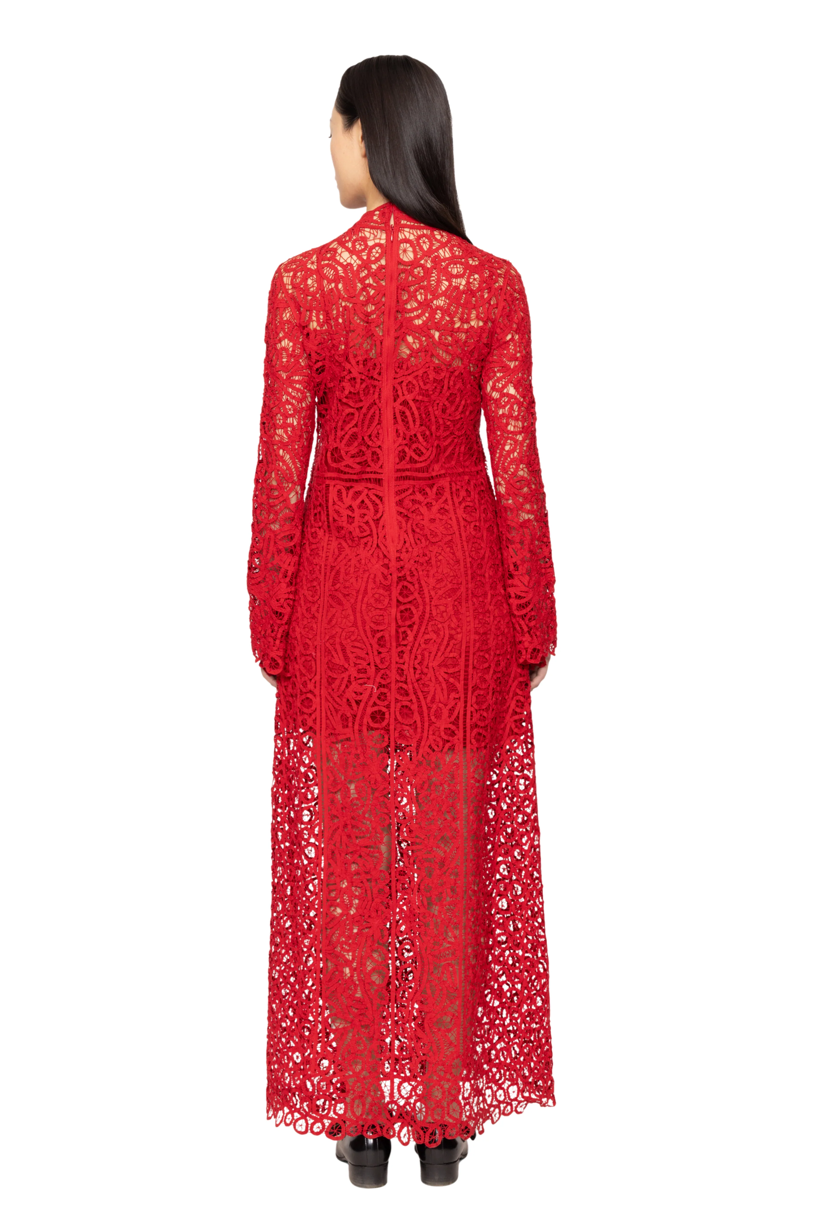 Adelina Battenberg Lace Maxi Dress - Image 4
