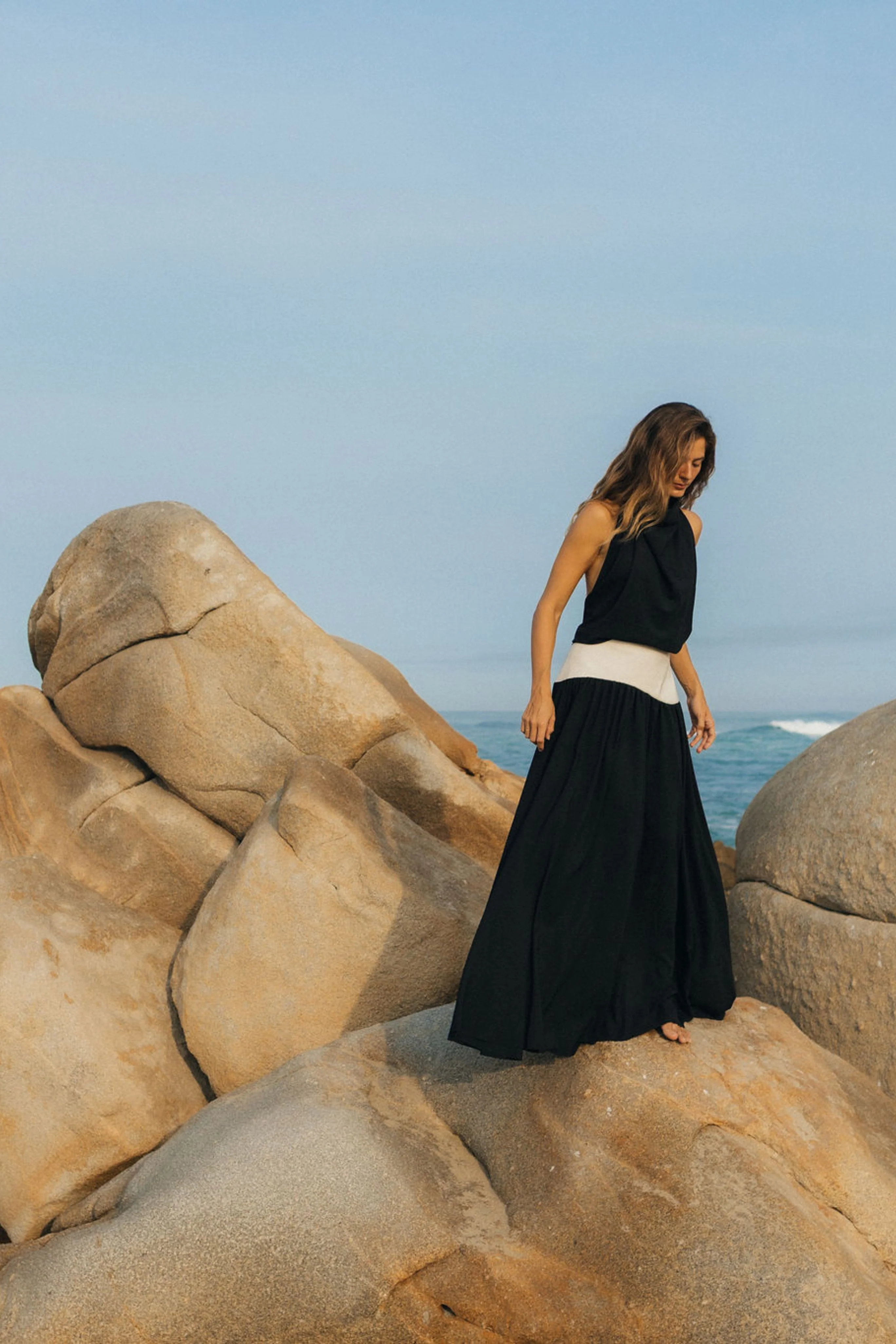 Crepe Long Wave Skirt - Image 3
